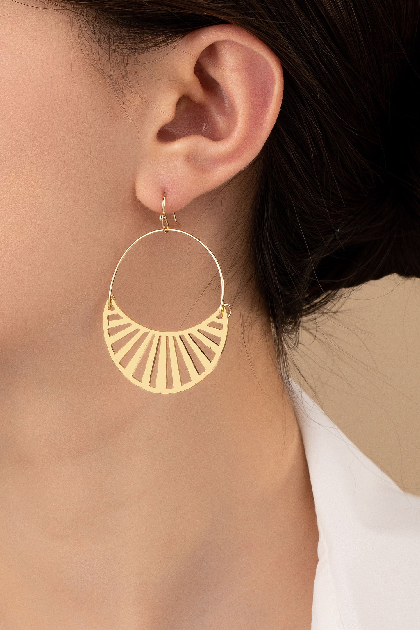 Slated Crescent Earrings