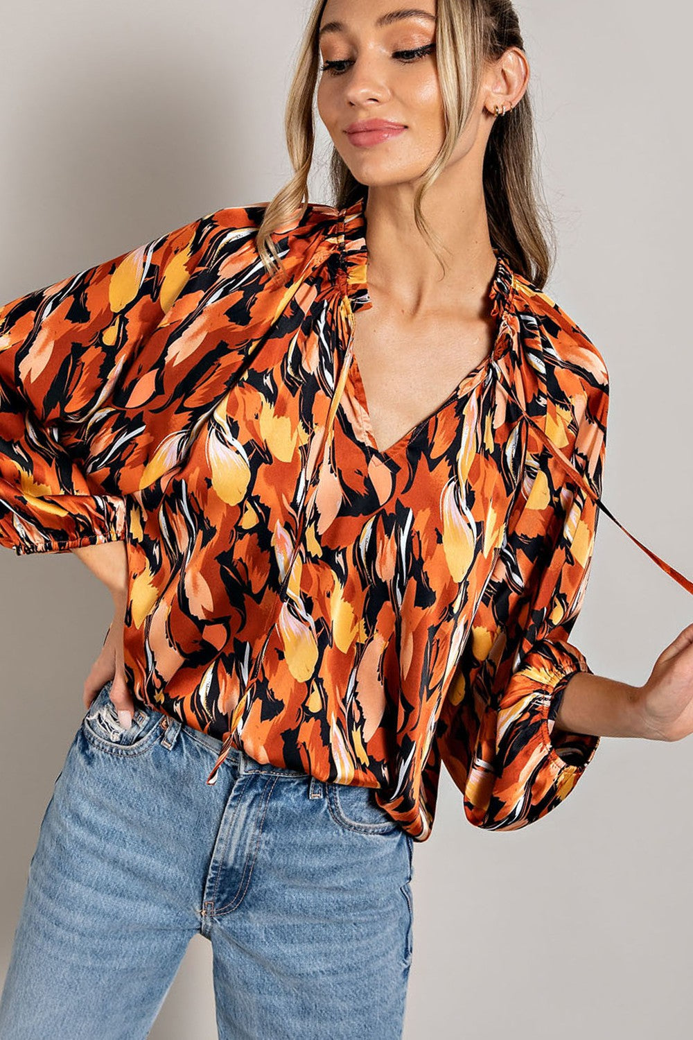 Spice Patterned Blouse