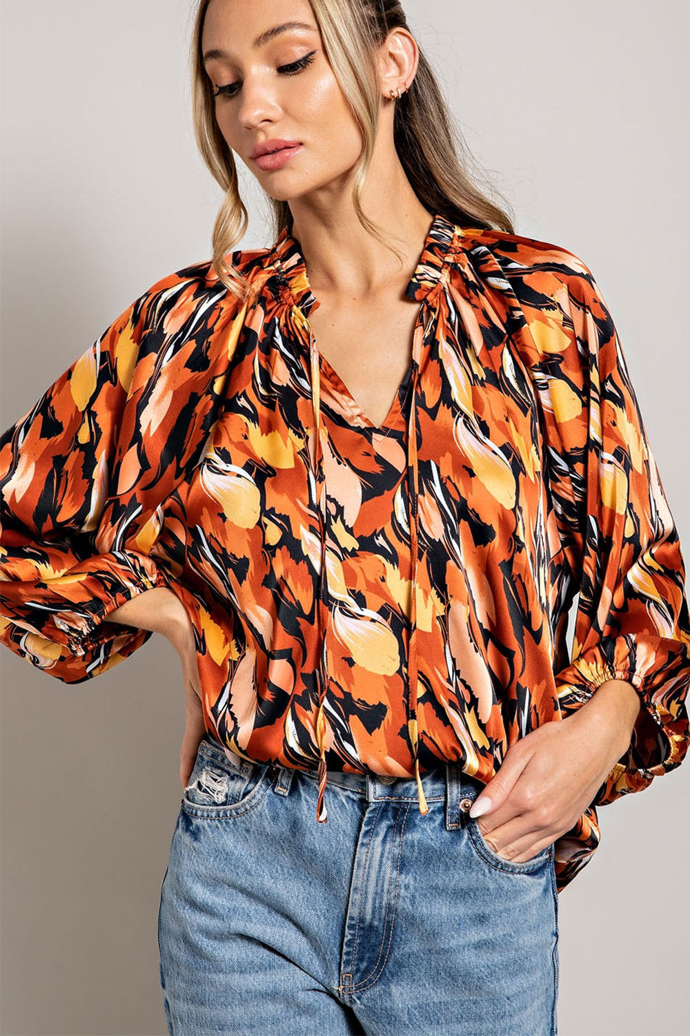 Spice Patterned Blouse