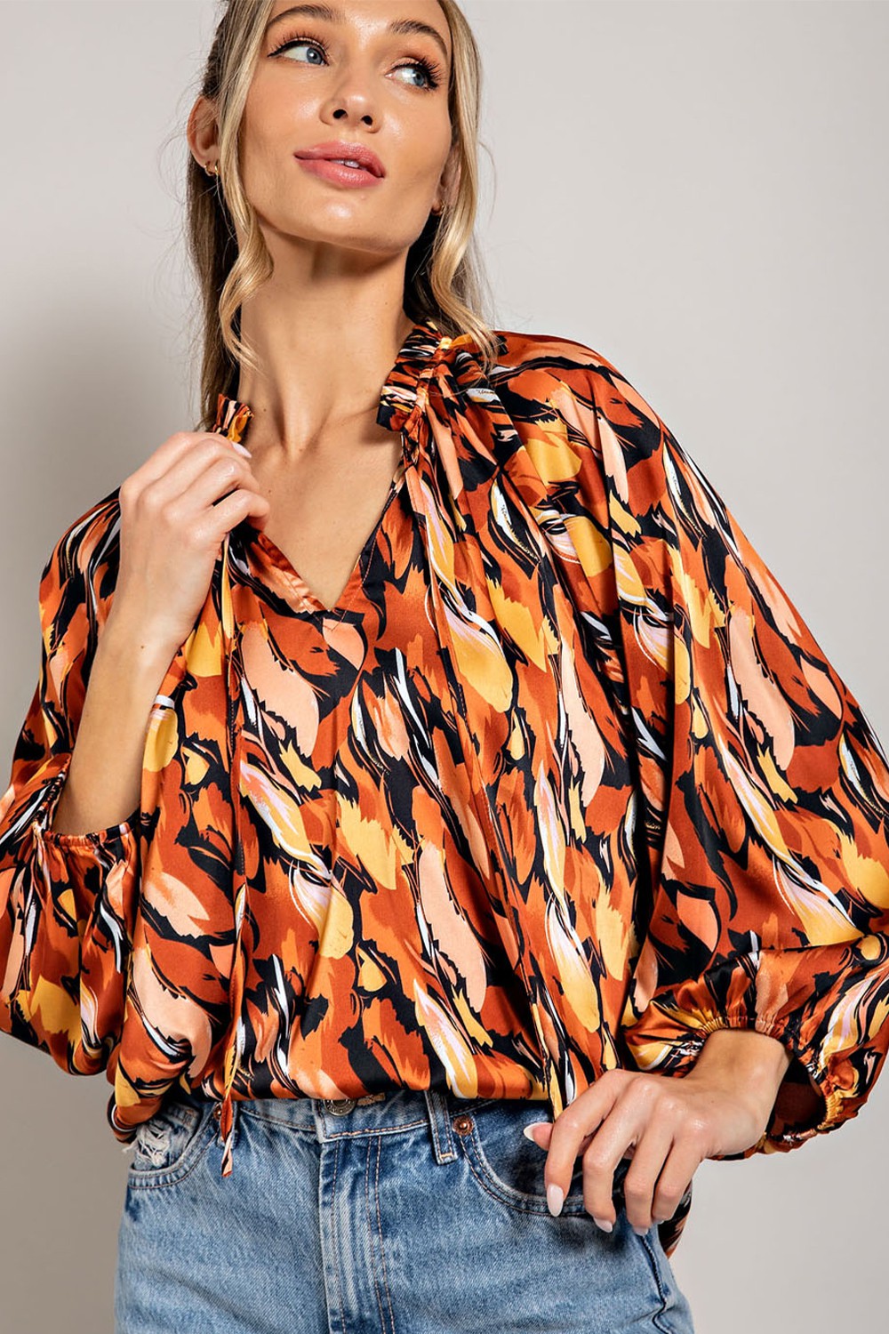 Spice Patterned Blouse