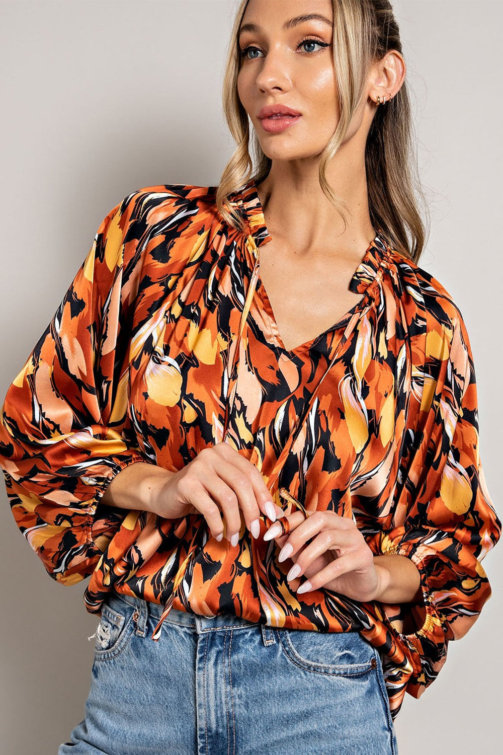 Spice Patterned Blouse