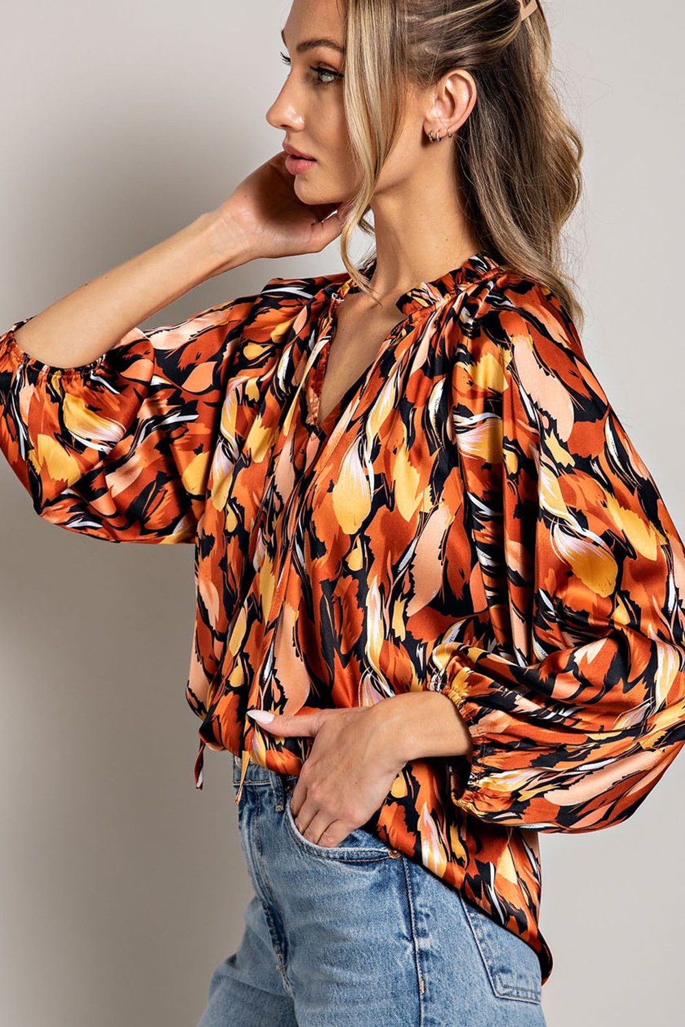 Spice Patterned Blouse