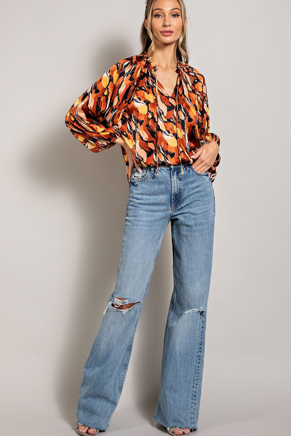 Spice Patterned Blouse