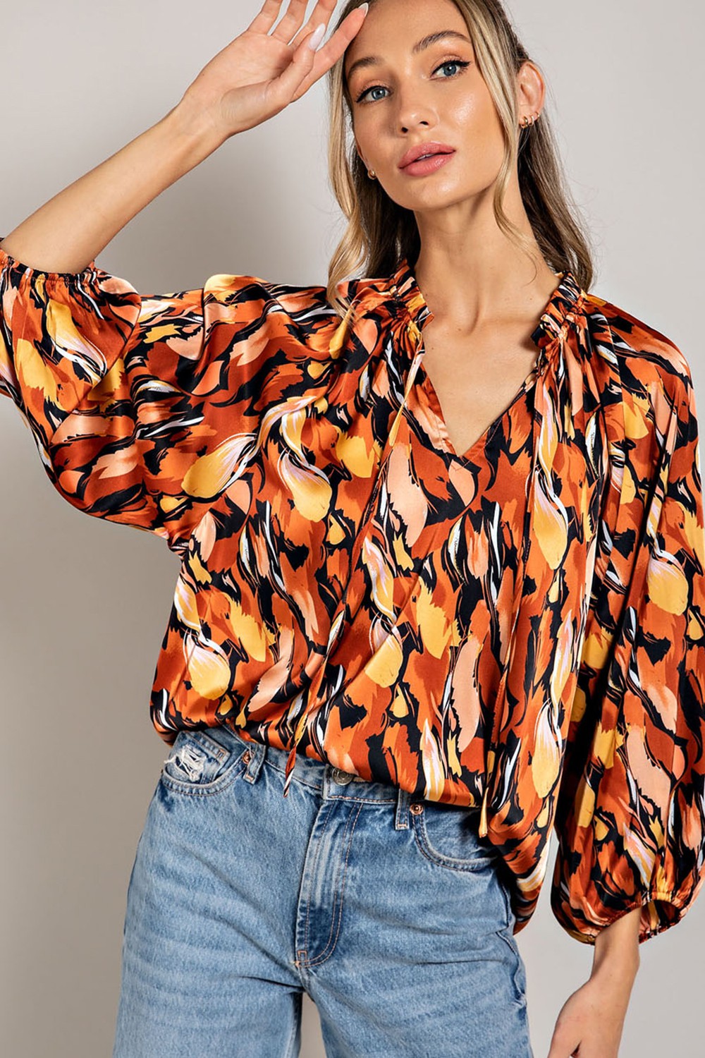 Spice Patterned Blouse