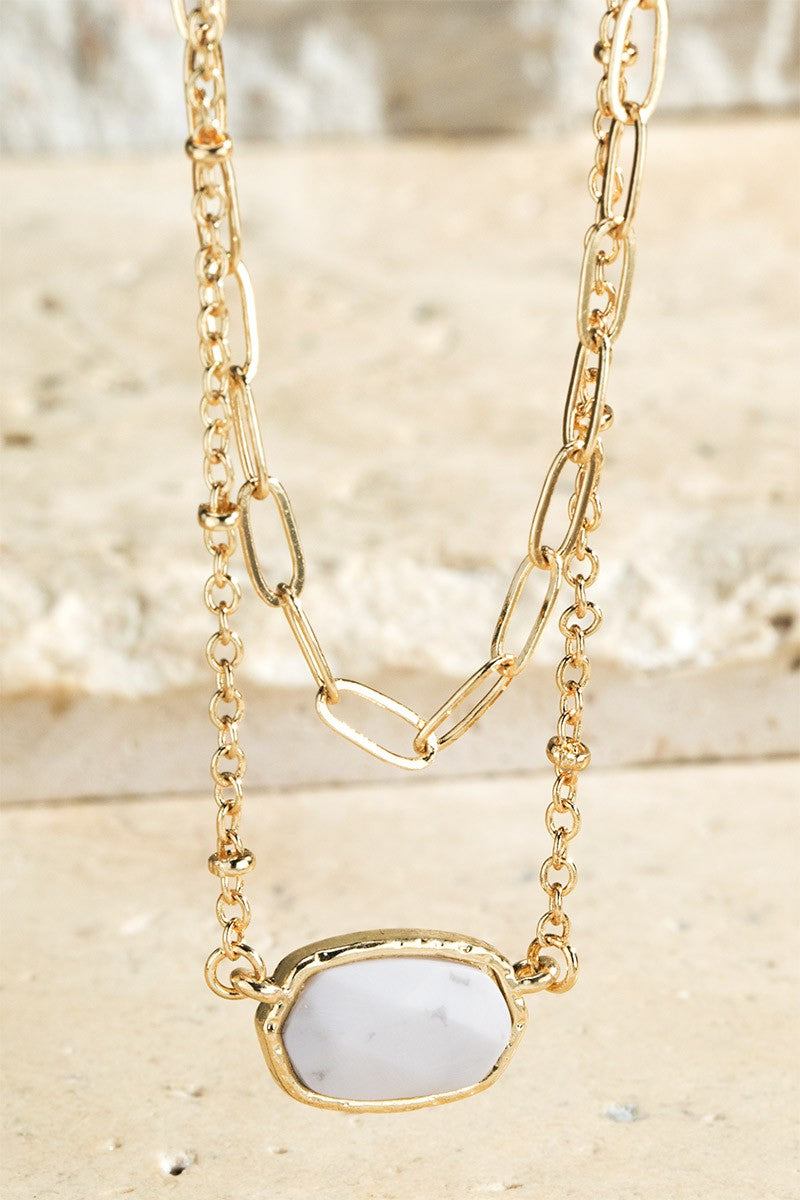 Stone Chain Necklace