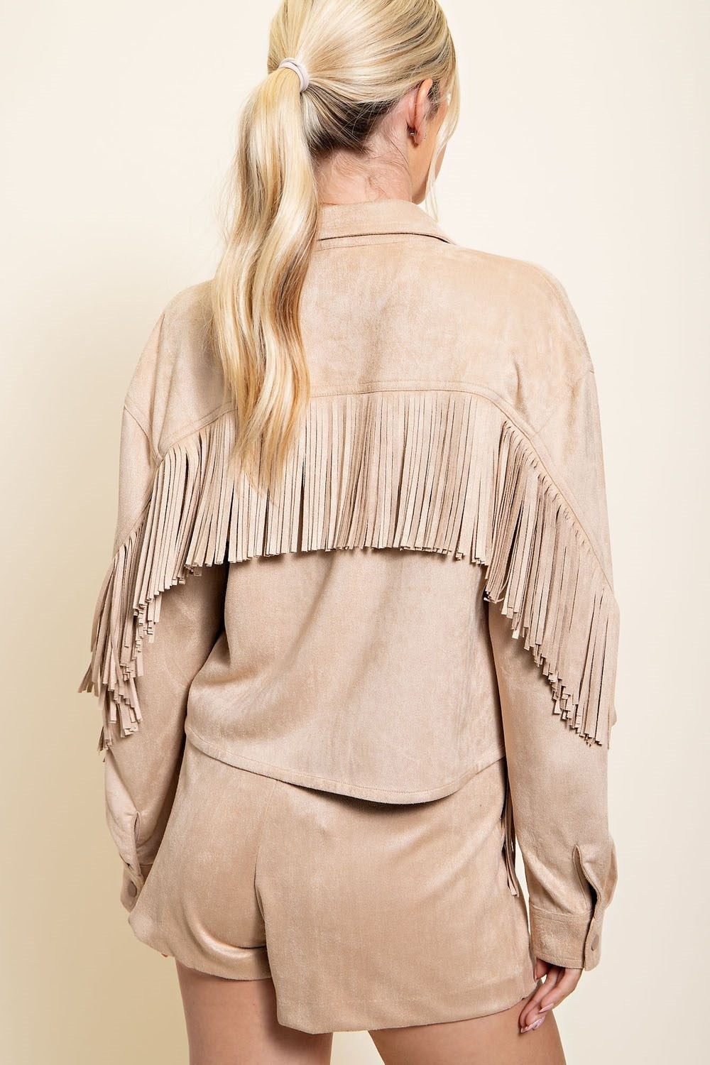 Suede Fringe Jacket