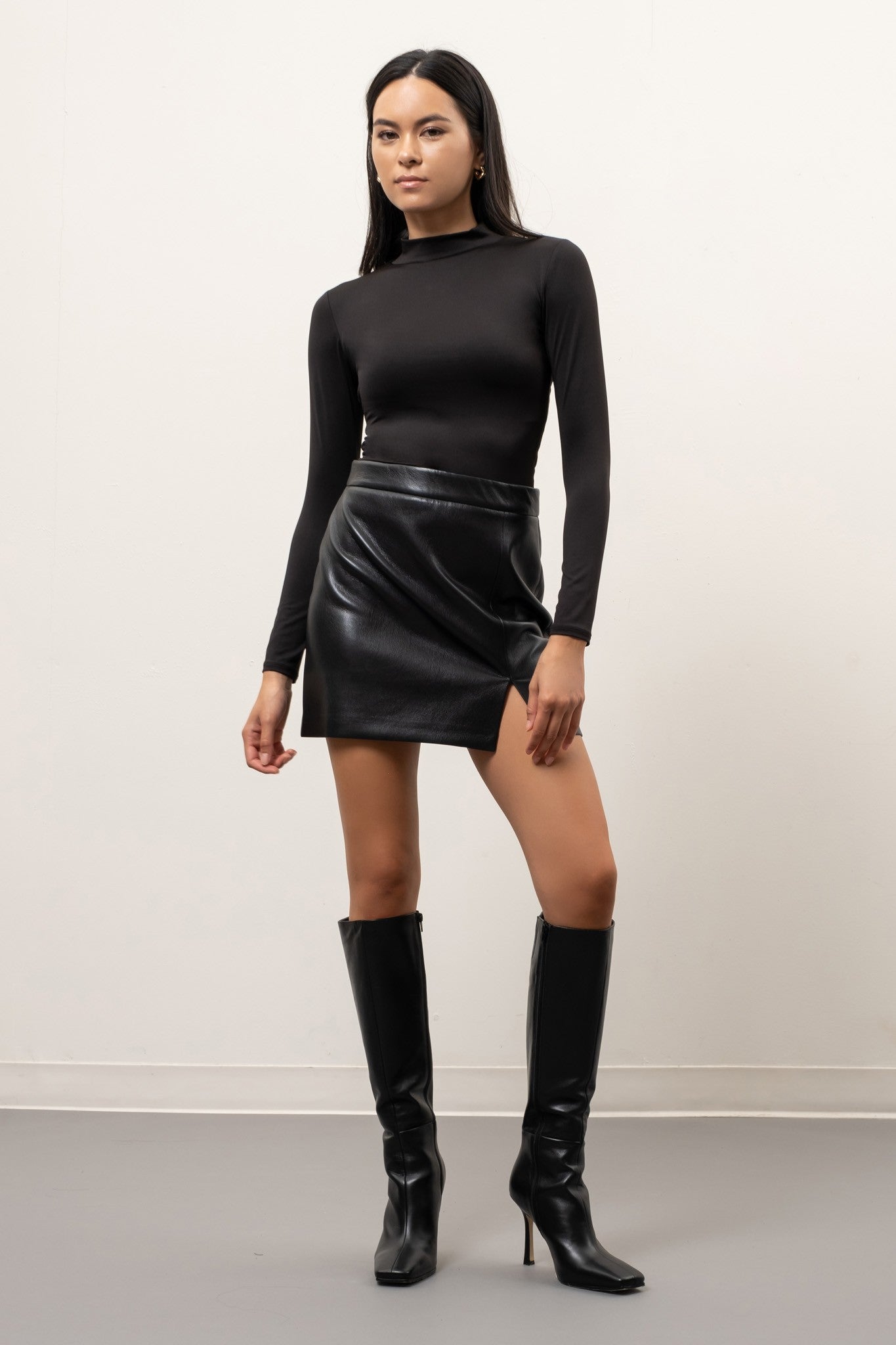 Classic Mock-Neck Top