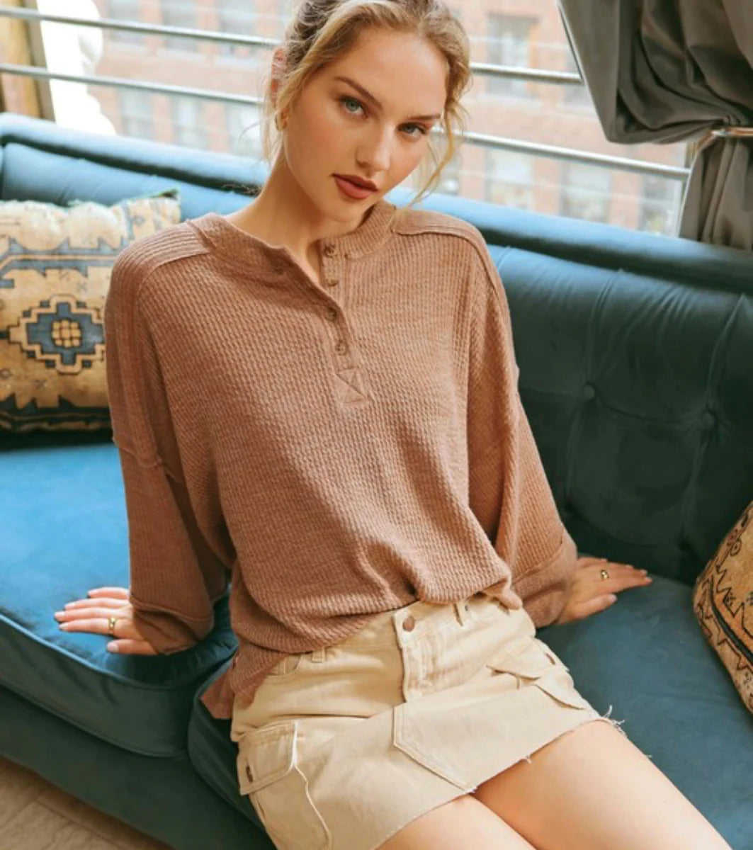 Relaxed Henley Top