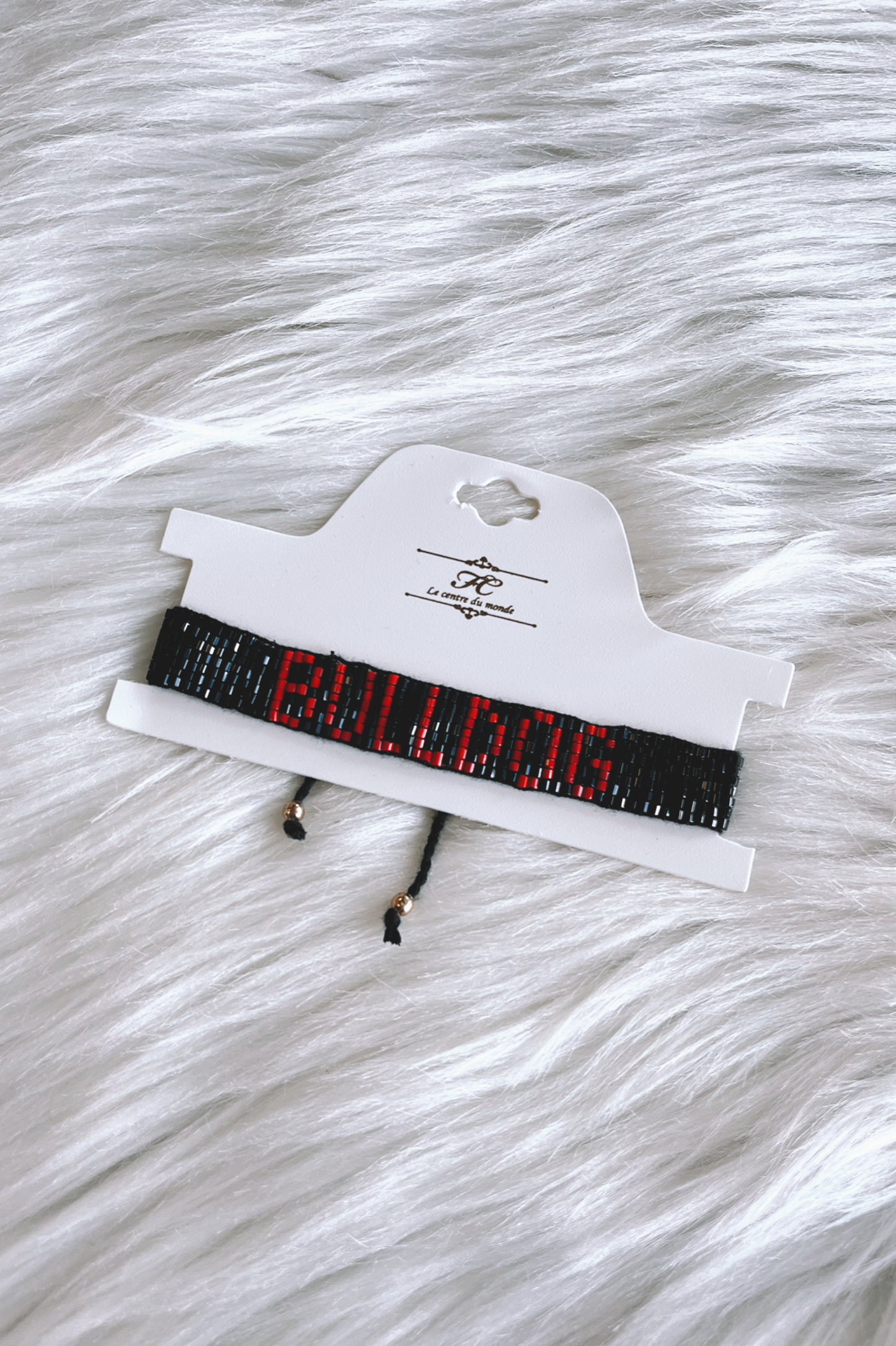 Bulldog Beaded Bracelet