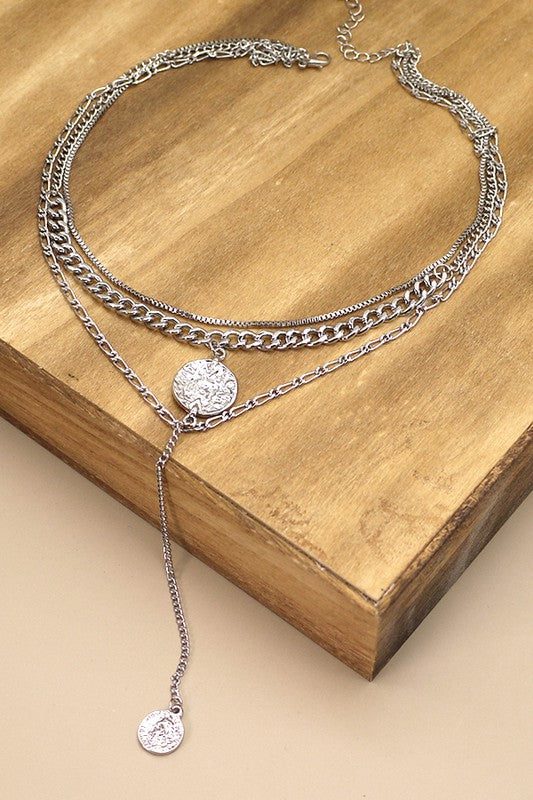 Lariat Coin Necklace