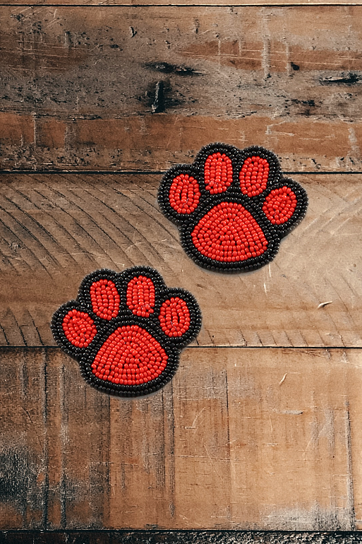 UGA Beaded Paws