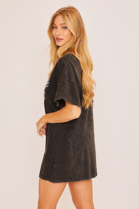 Rock Graphic Tee Dress