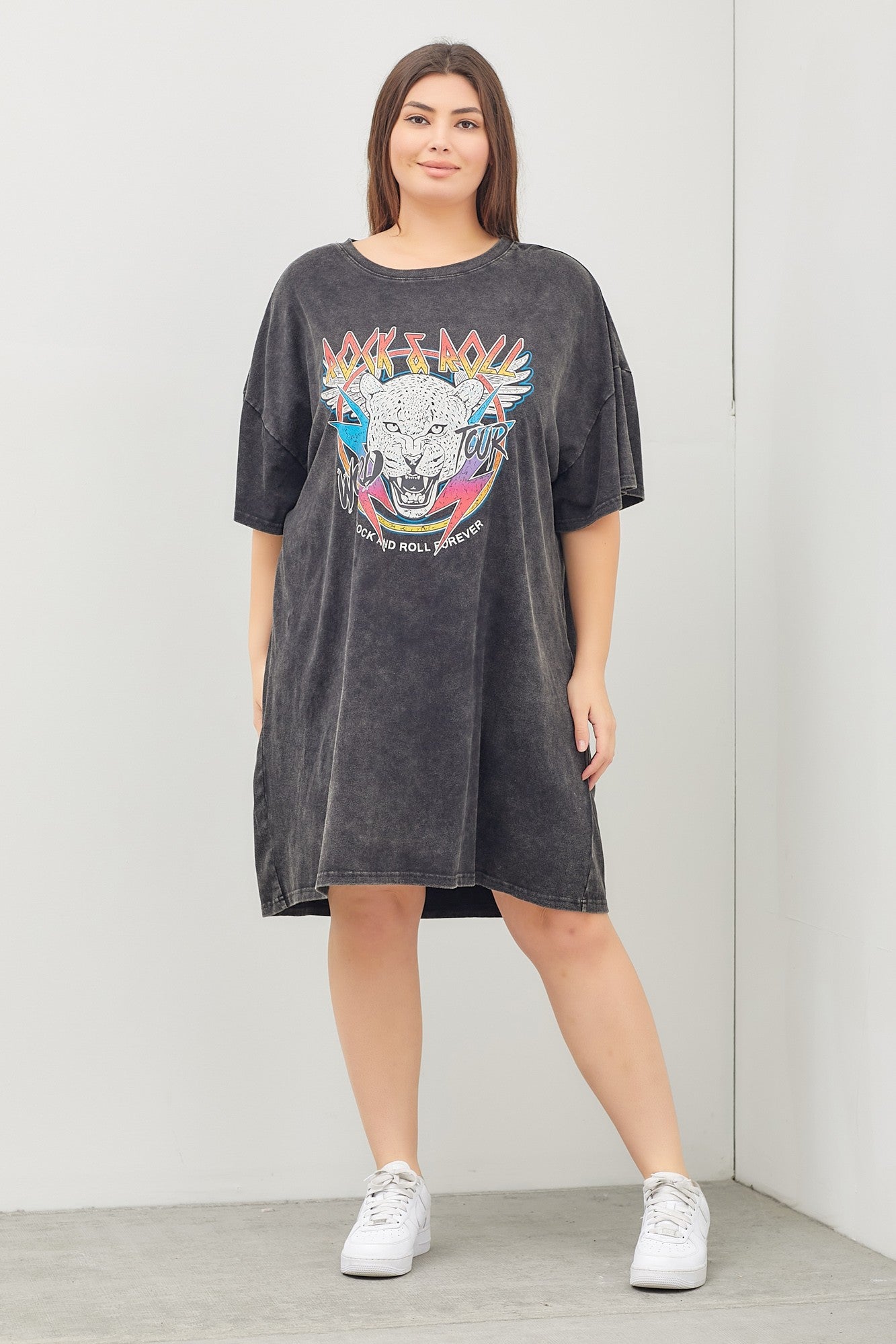 Rock Graphic Tee Dress