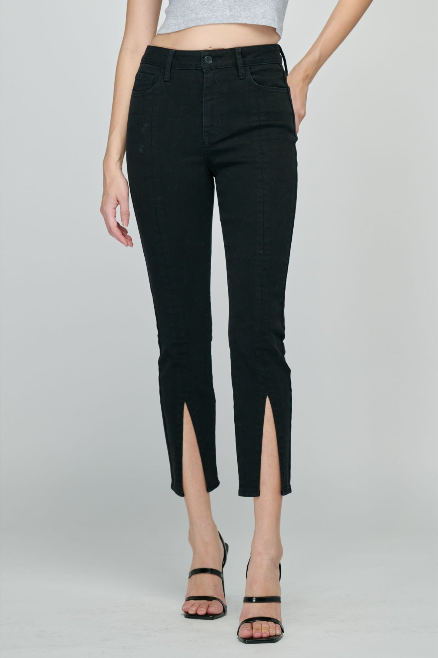 Meah Front-Slit Crop Jean