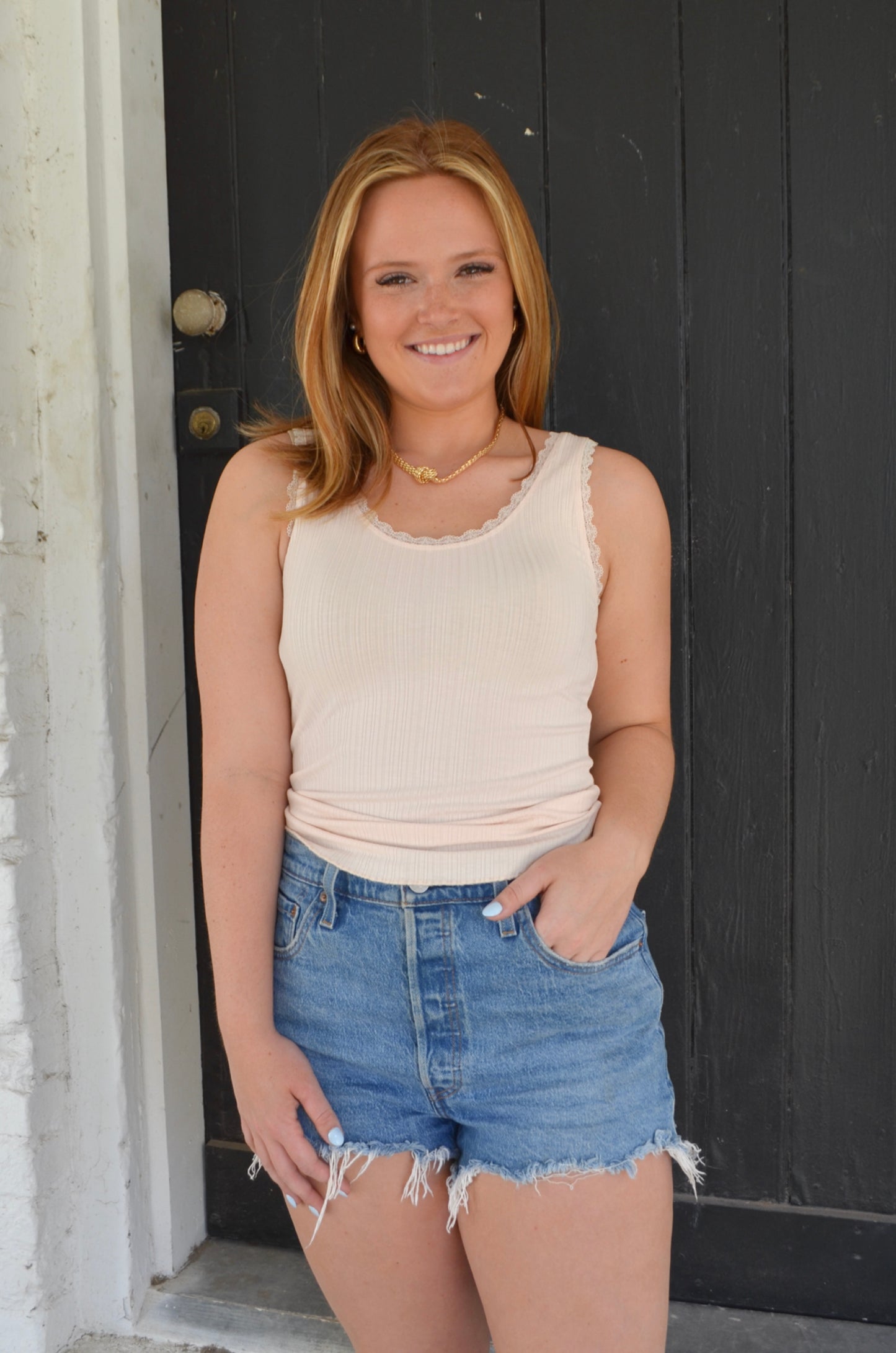 Lola Lace Tank Top - Boutique EllaPar