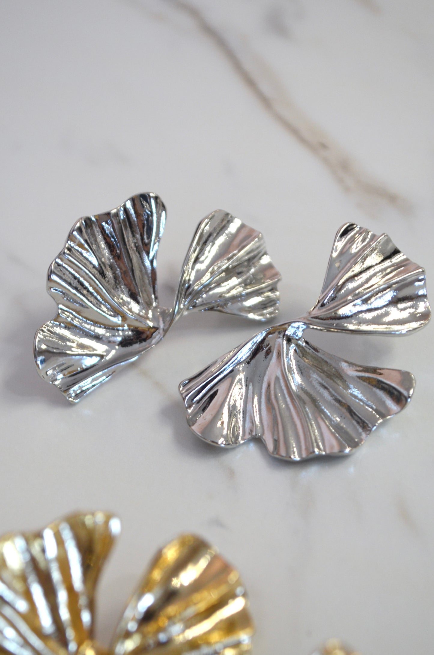 Ginkgo Leaf Earrings