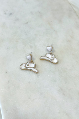 Cowgirl Pave Earrings - Boutique EllaPar