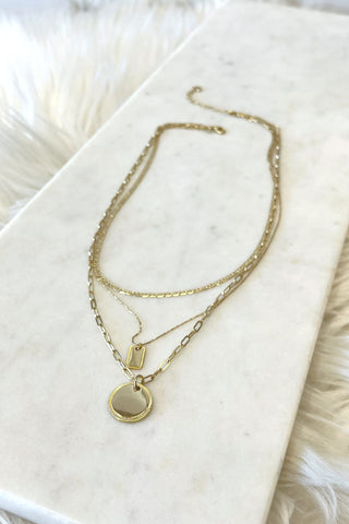 GD Disc Necklace - Boutique EllaPar