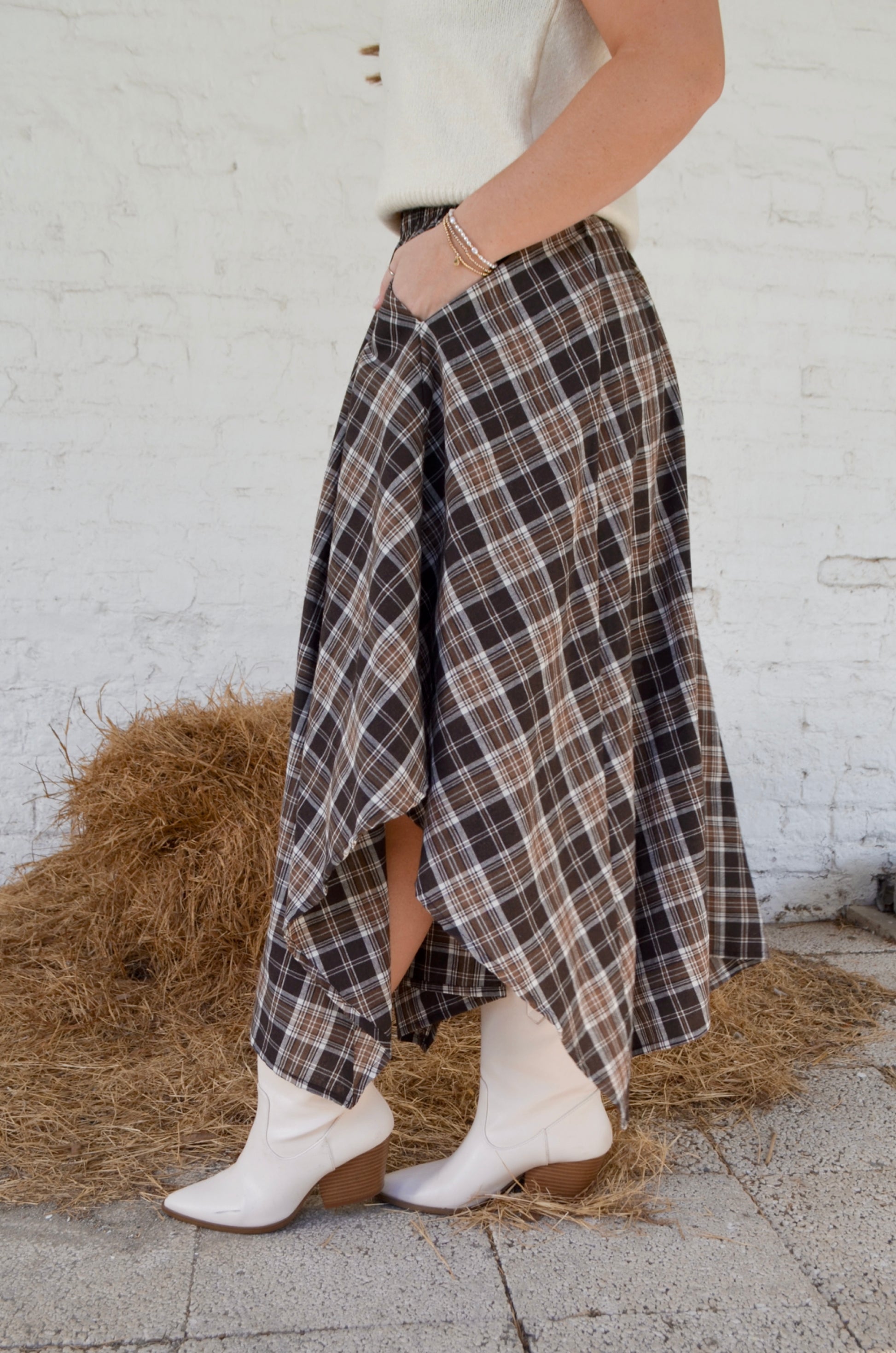 Laney Handkerchief Skirt - Boutique EllaPar