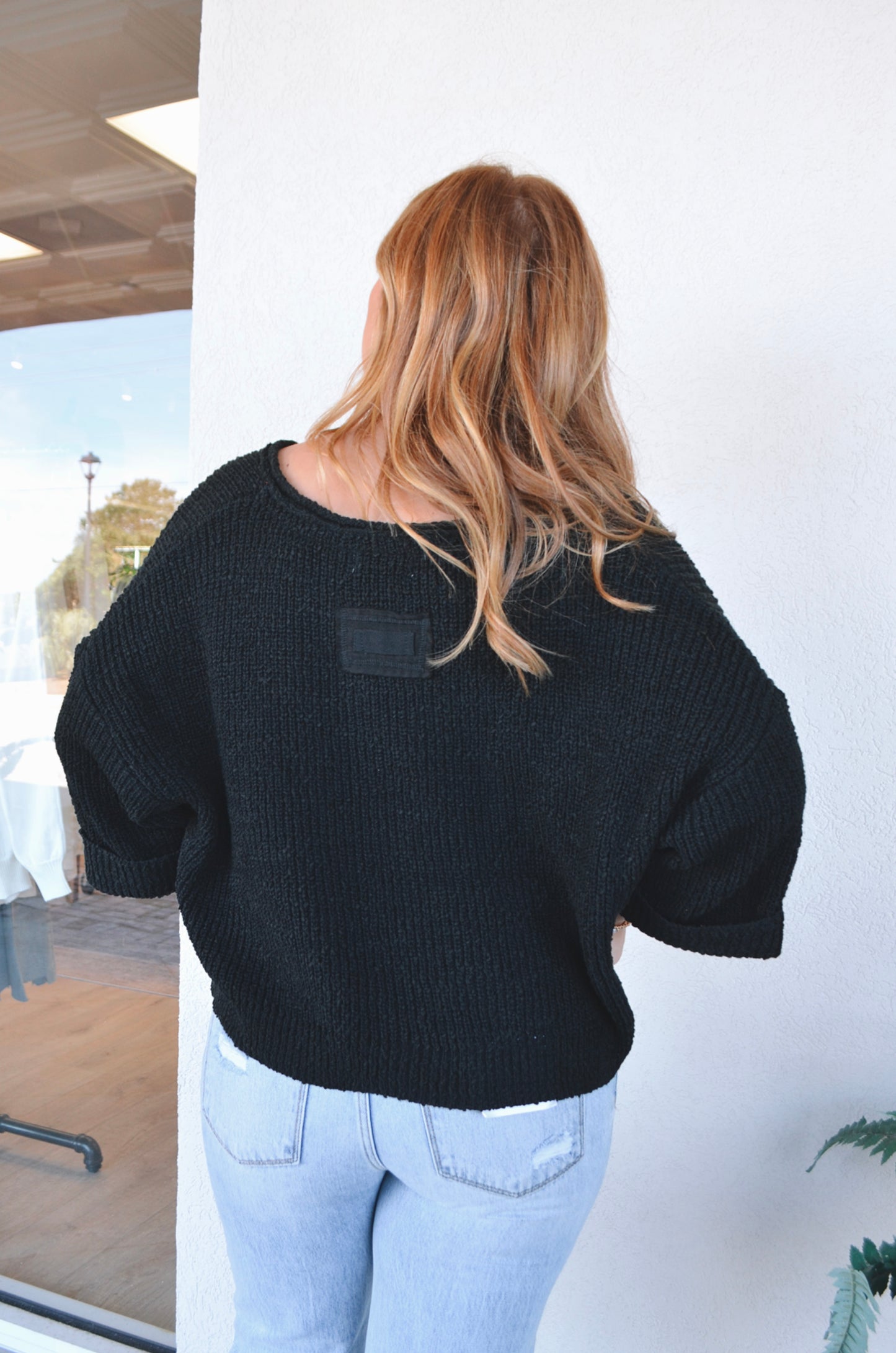 Landon Split-Neck Sweater