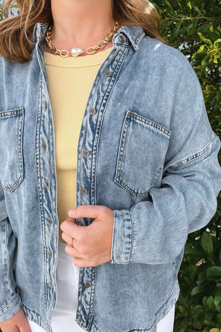 Chessa Chambray Top