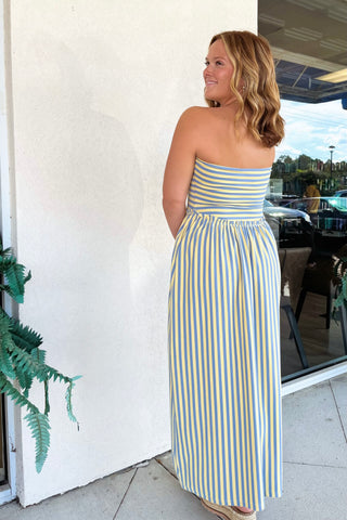 Cabana Striped Maxi Dress
