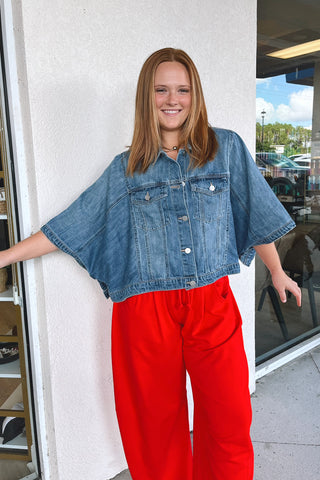 Daisie Denim Poncho