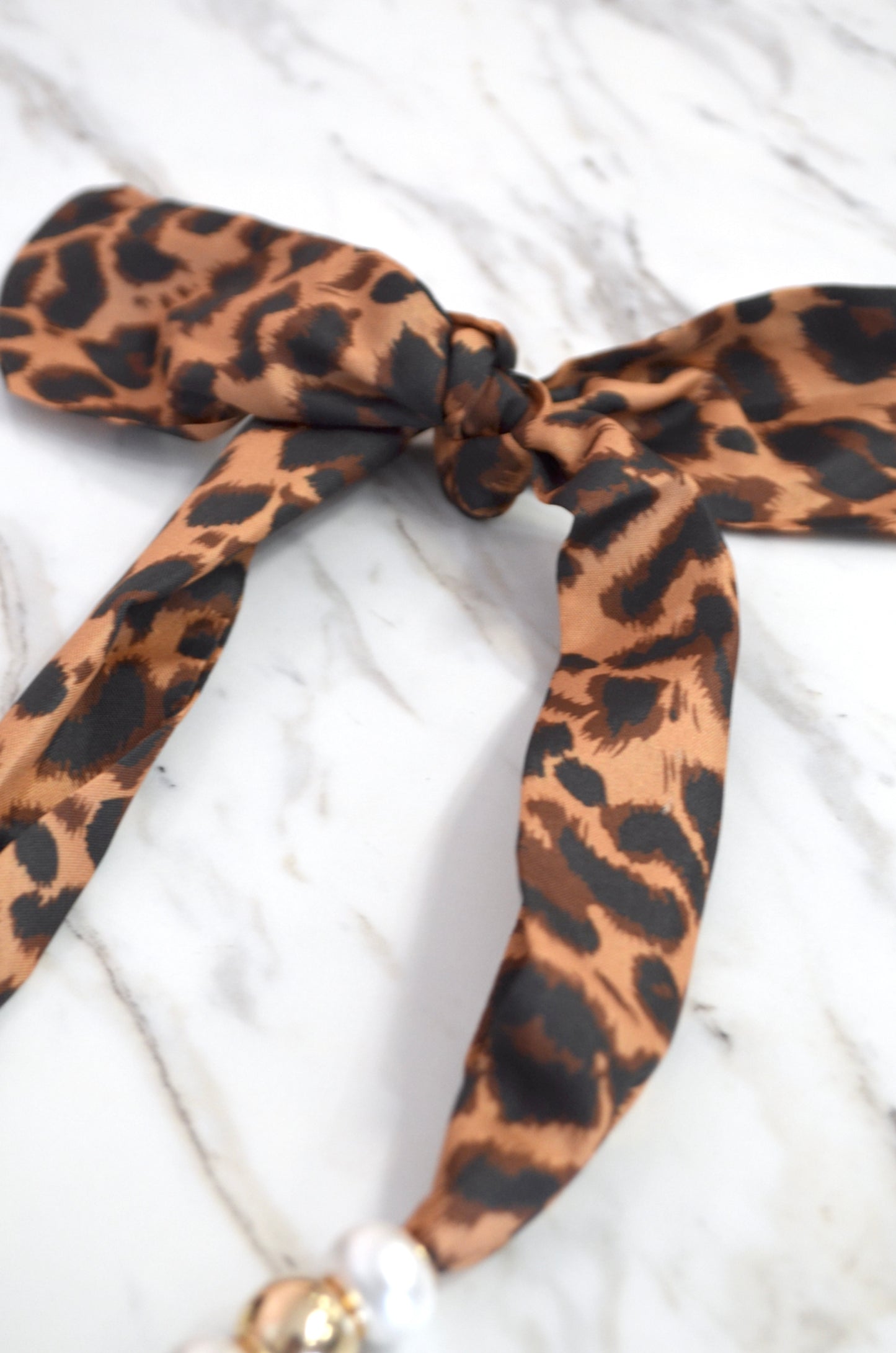 Leopard Scarf Necklace