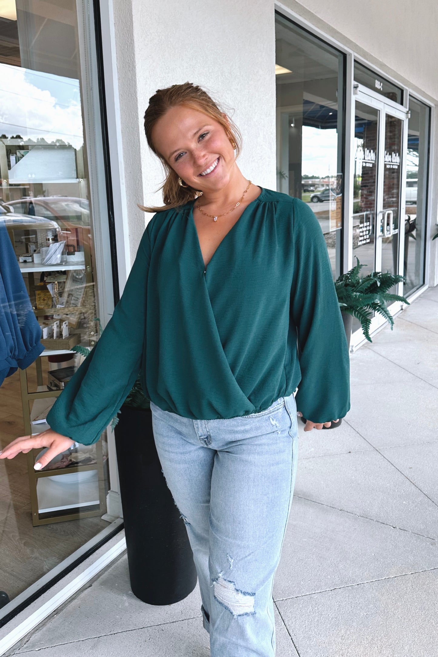 Skyler Surplice Blouse