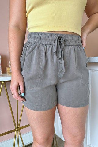 Tate Tencel Shorts - Boutique EllaPar