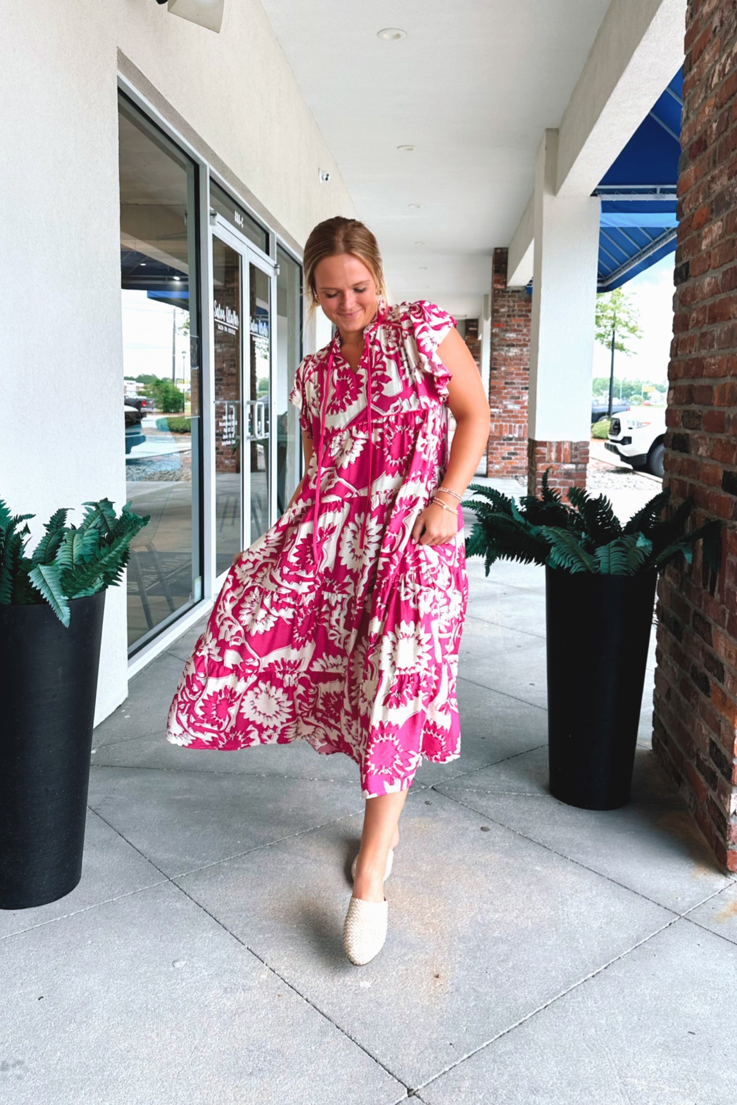 Flutter Midi Dress