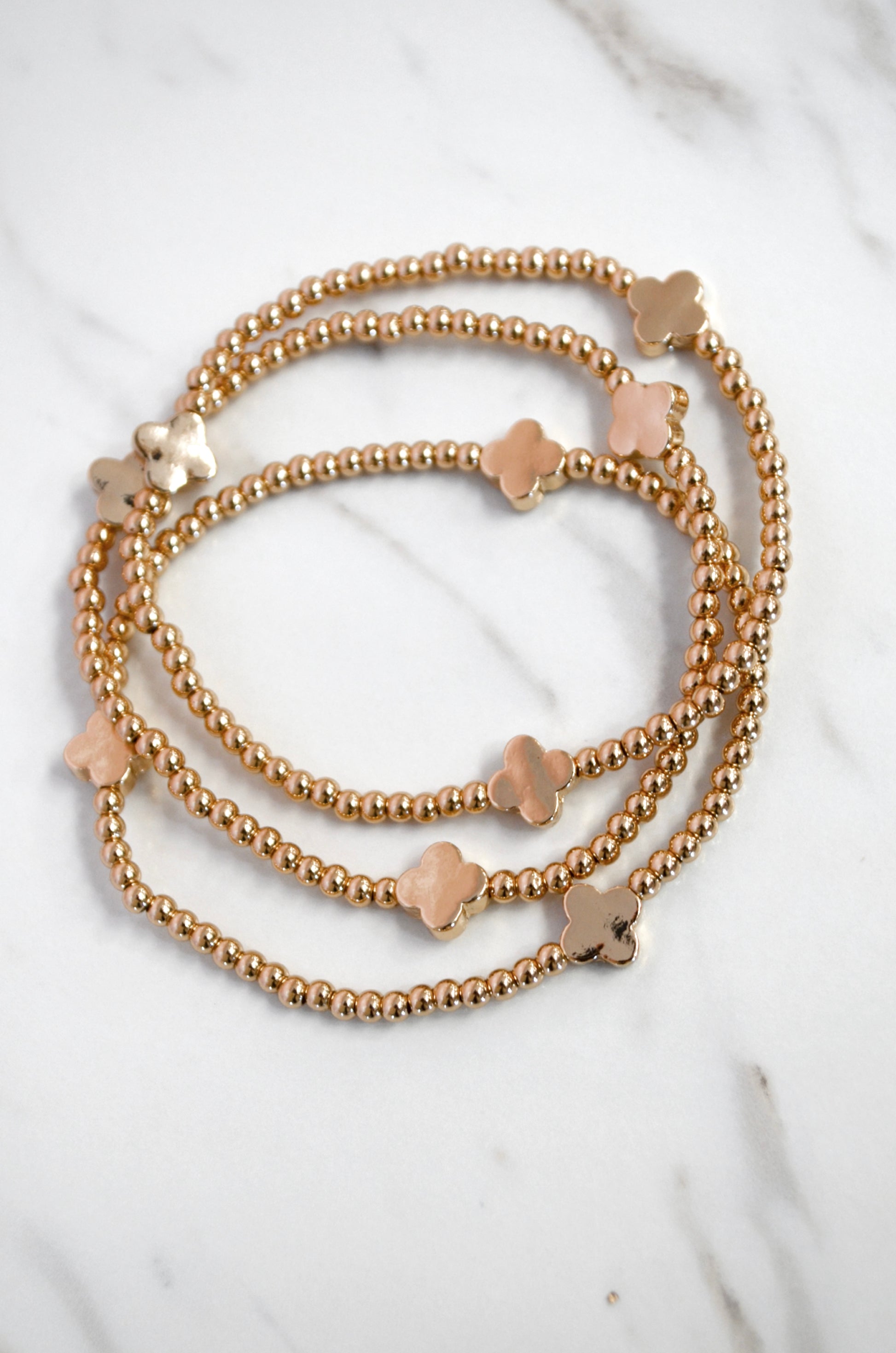 Cassie Clover Bracelet Set - Boutique EllaPar