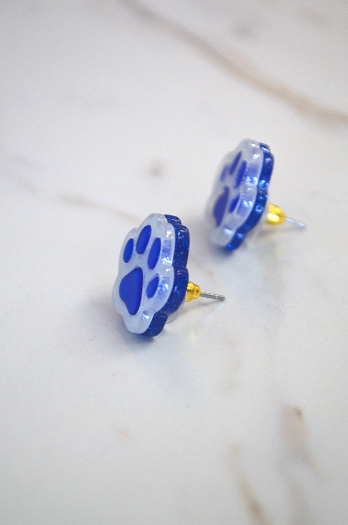 2-Tone Paw Studs