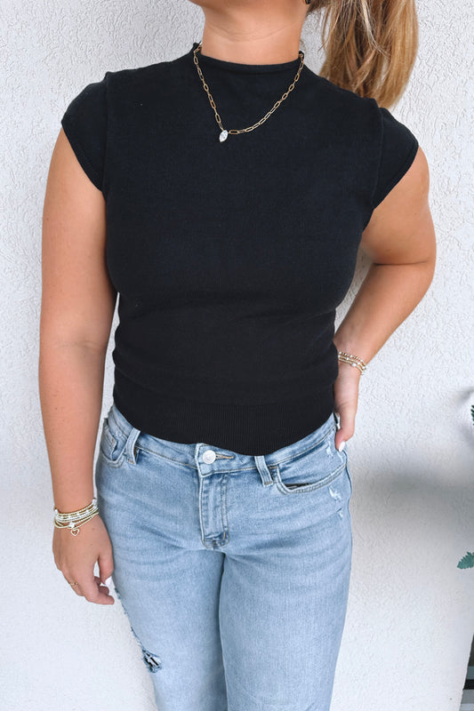 Charlene Cap-Sleeve Top
