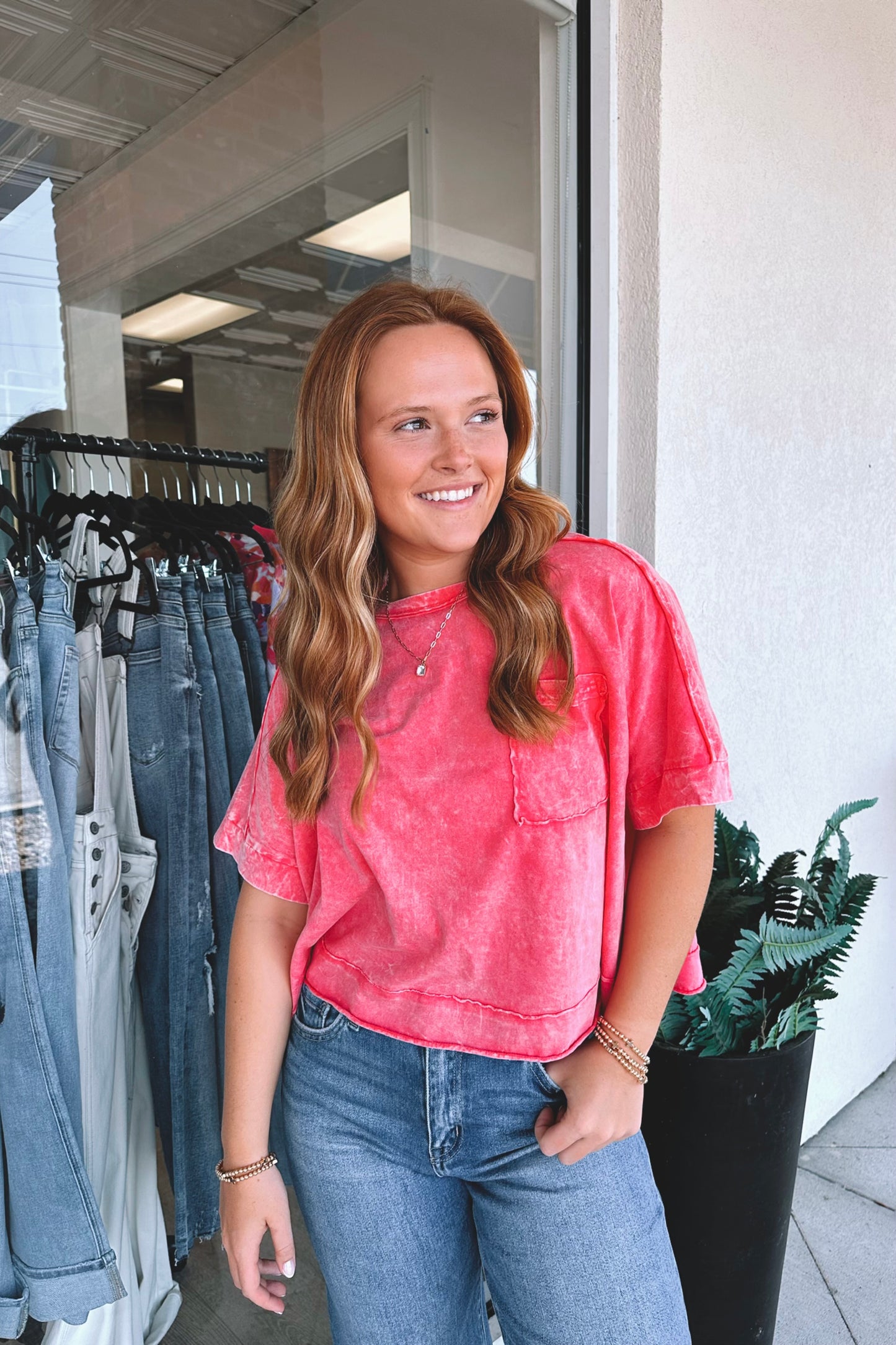 Crinkle Washed Tee