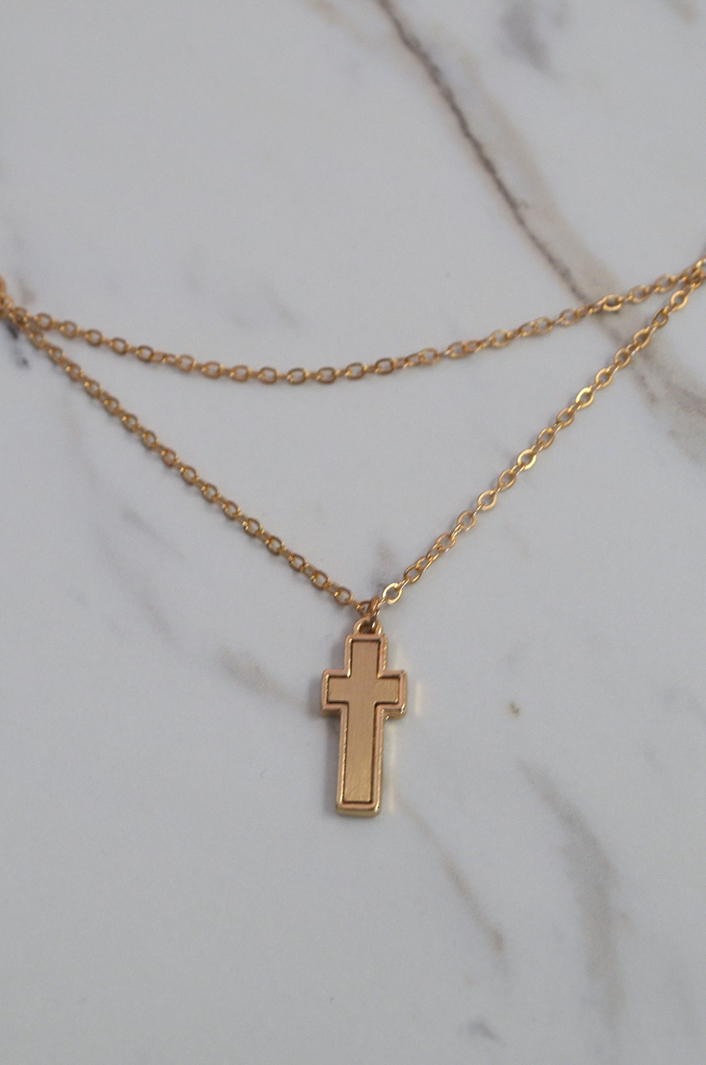 Worn Cross Necklace