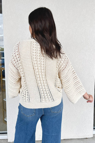 Priscilla Pointelle Sweater