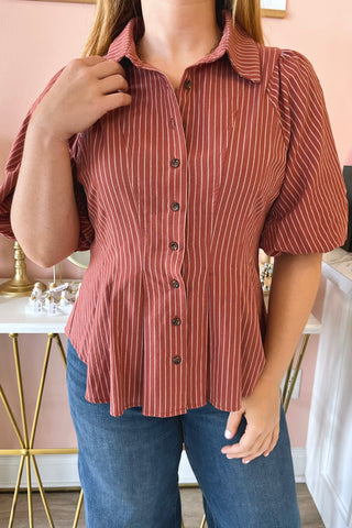 Emelie Bubble Sleeve Top