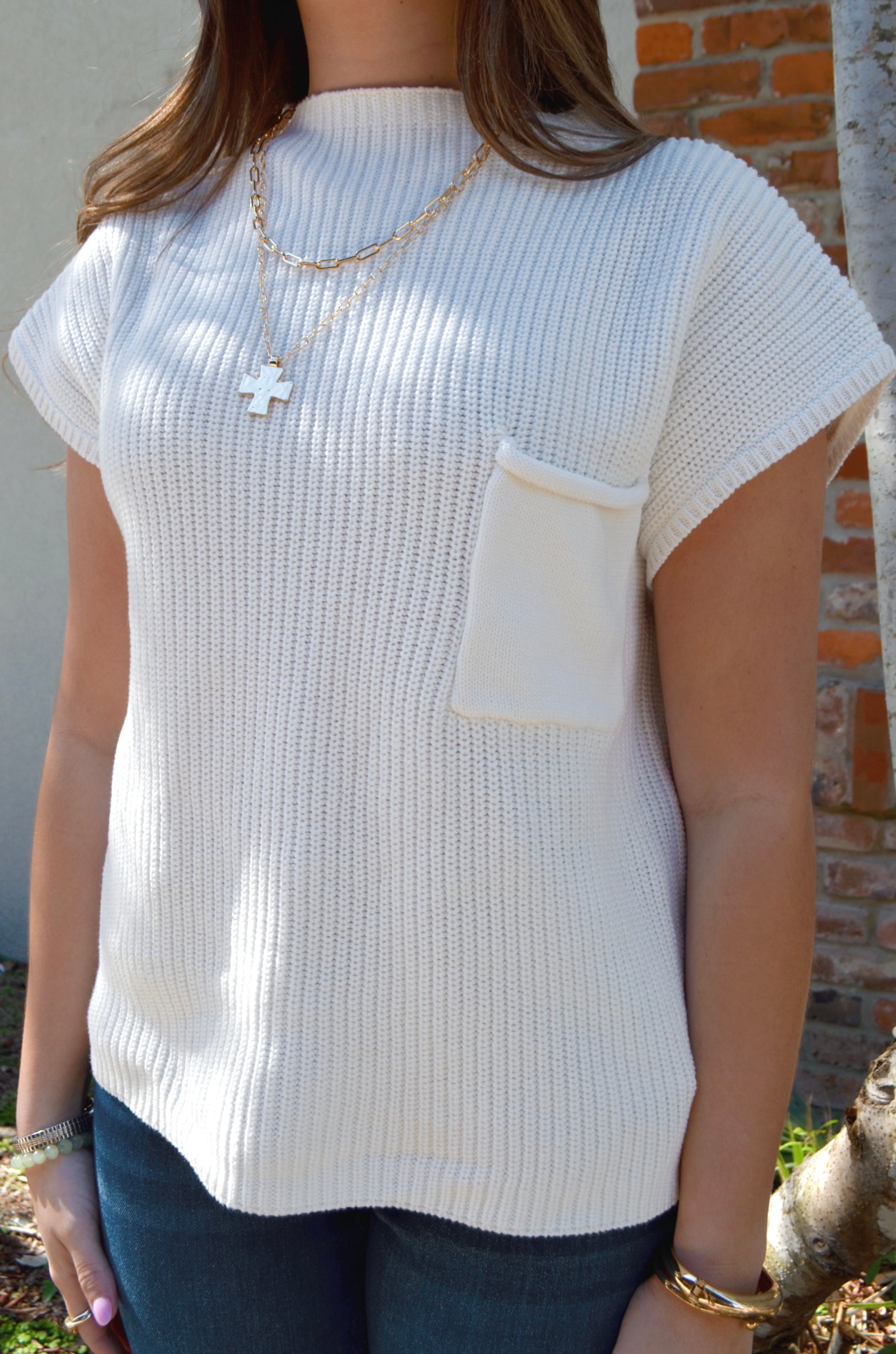 Beckah Sleeveless Sweater - Boutique EllaPar