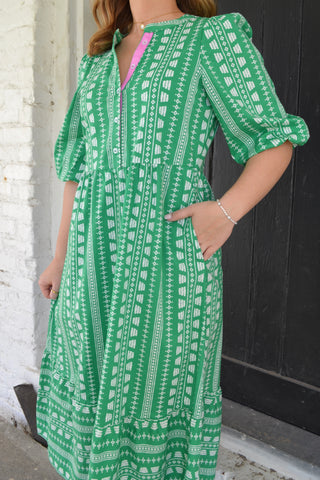 Riley Heritage Stitch Dress - Boutique EllaPar