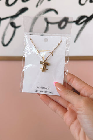 Bubble Letter Necklace - Boutique EllaPar