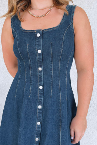 Harper Button-Front Dress