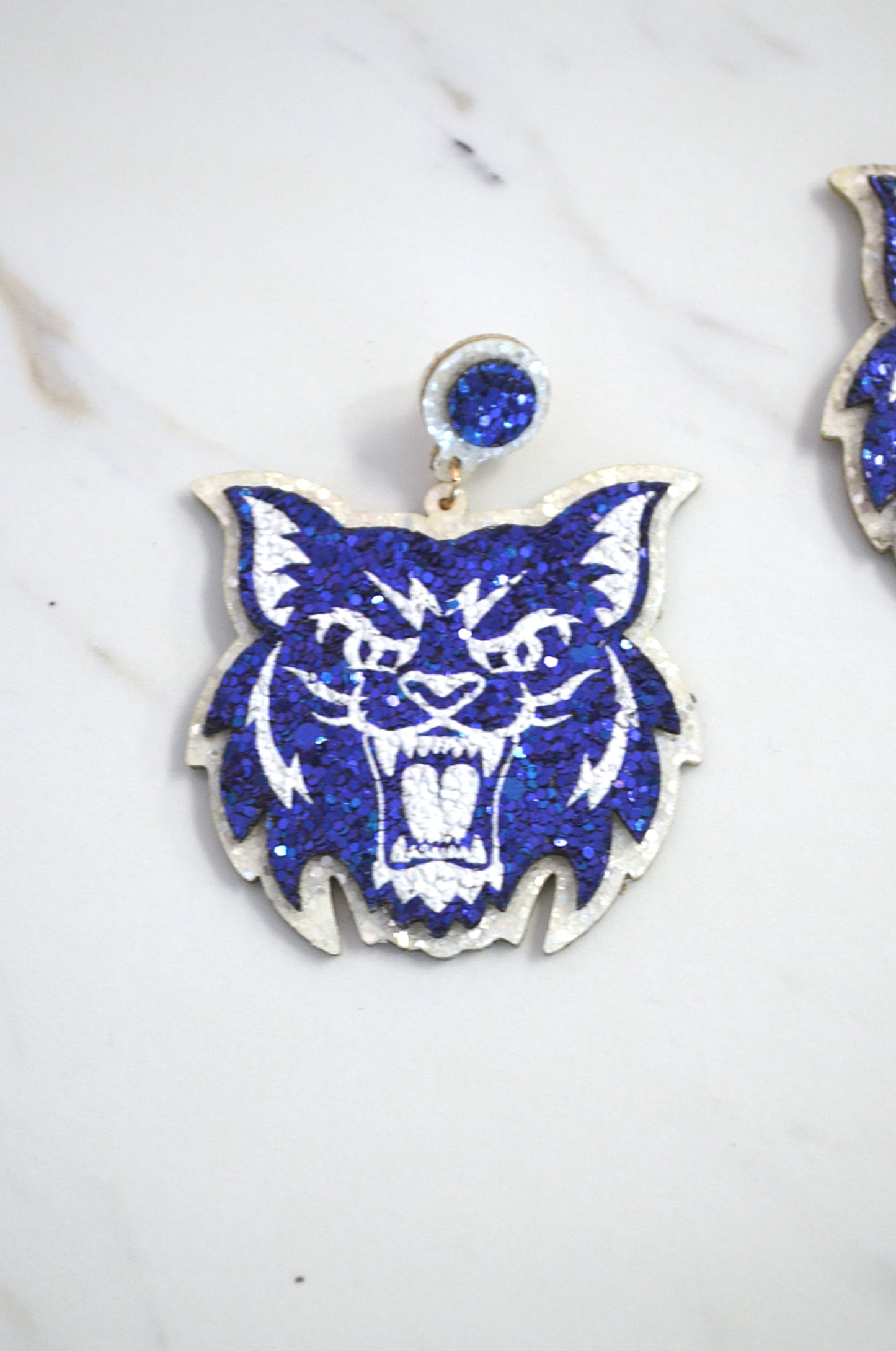 Glitter Wildcat Dangles