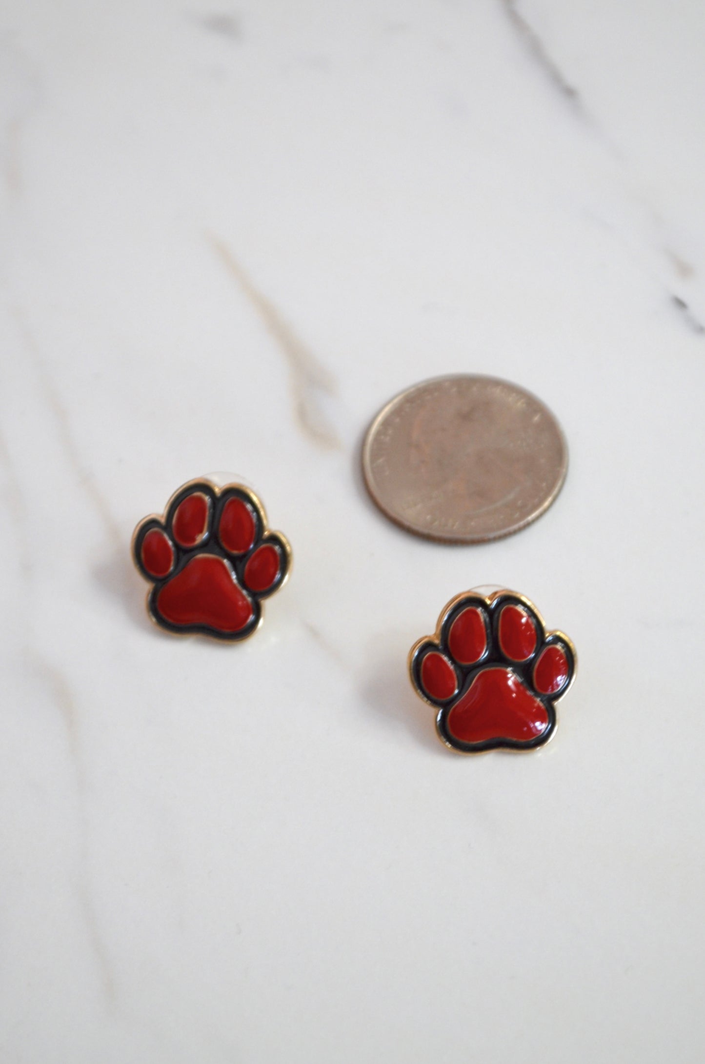 Golden Paw Studs