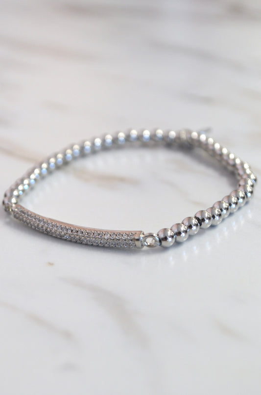 SS Pave Bracelet