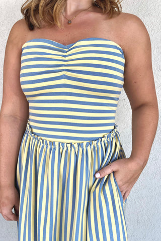 Cabana Striped Maxi Dress