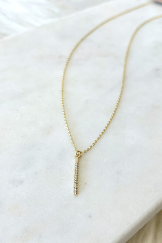 GD Bar Necklace - Boutique EllaPar