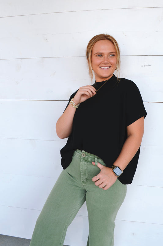 Kristy Mock Neck Top