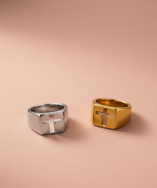 SS Cross Ring