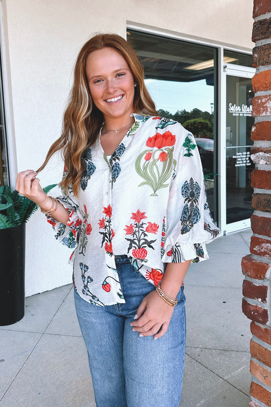 Austen Floral Blouse